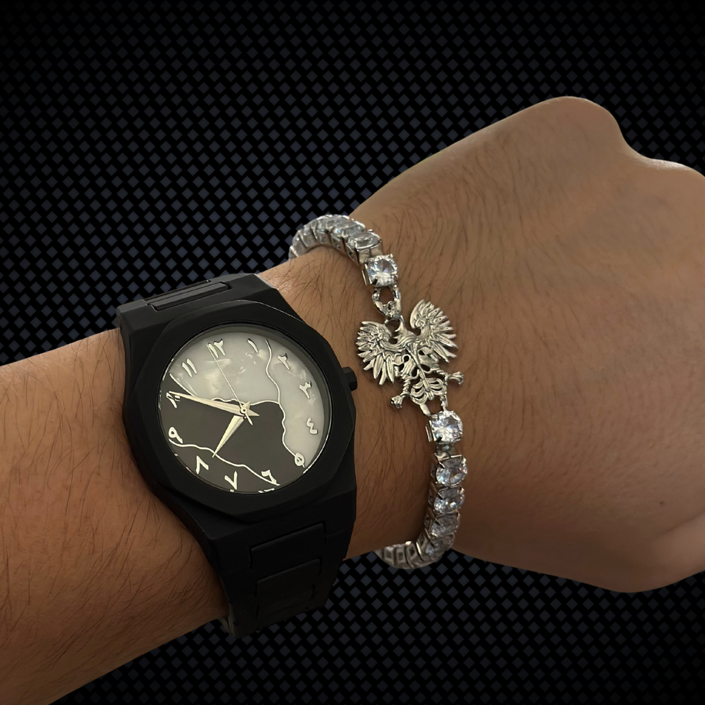 PLNDSKI Eagle Tennis Bracelet - Silver