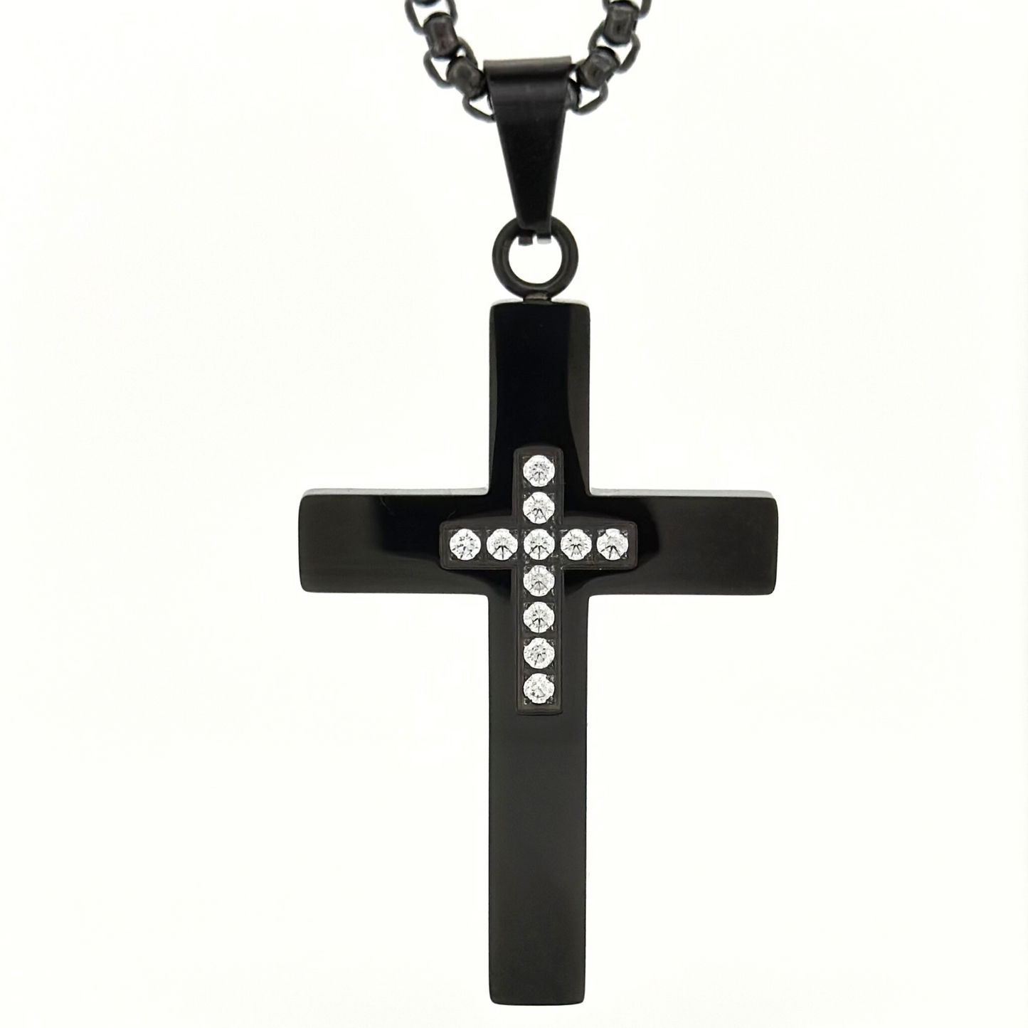 PLNDSKI Cross Necklace v3.0 - Black