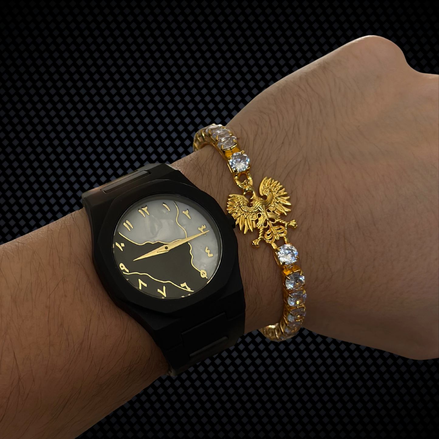 PLNDSKI Eagle Tennis Bracelet - Gold