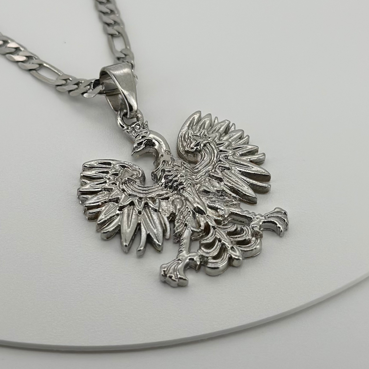PLNDSKI Eagle Pendant Necklace - Silver