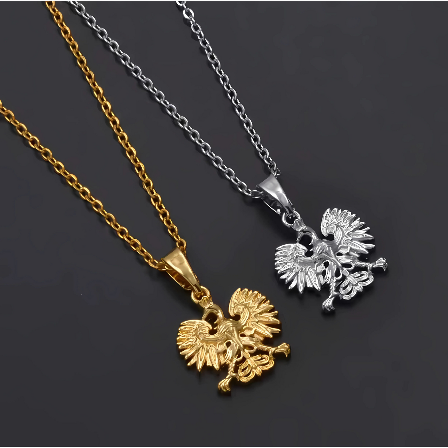 PLNDSKI Mini Eagle Pendant Necklace - Gold