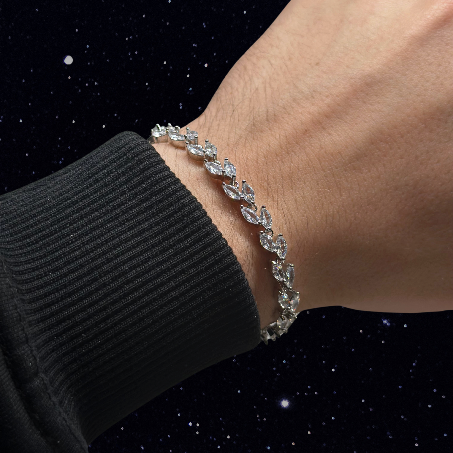 PLNDSKI Crystal Leaf - Silver