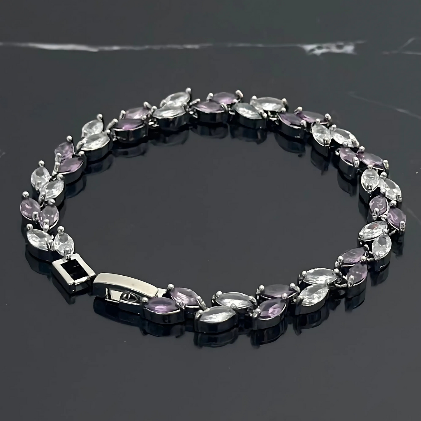 PLNDSKI Crystal Leaf - Silver/Purple