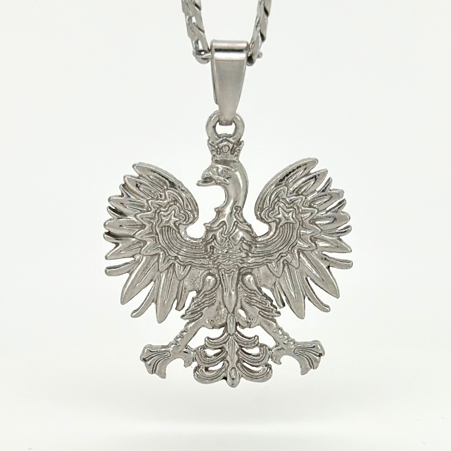 PLNDSKI Eagle Pendant Necklace - Silver