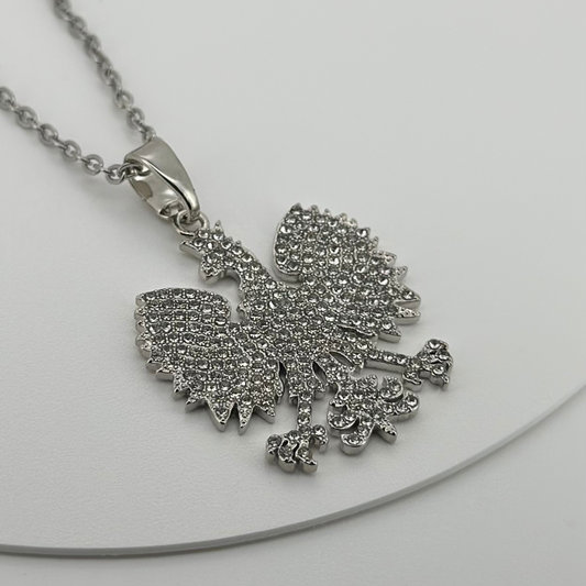 PLNDSKI Iced Eagle Necklace - Silver