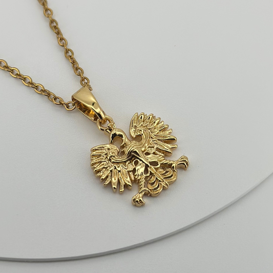 PLNDSKI Mini Eagle Pendant Necklace - Gold