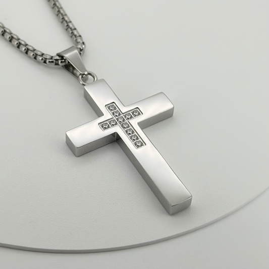 PLNDSKI Cross Necklace v3.0 - Silver