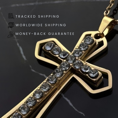 PLNDSKI Cross Necklace - Gold