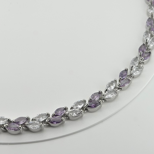 PLNDSKI Crystal Leaf - Silver/Purple