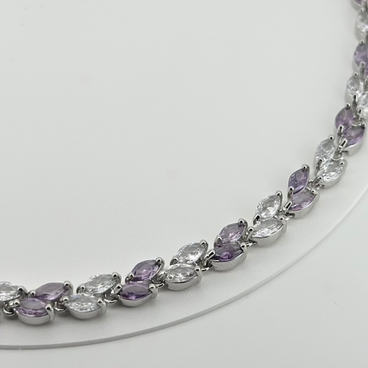 PLNDSKI Crystal Leaf - Silver/Purple