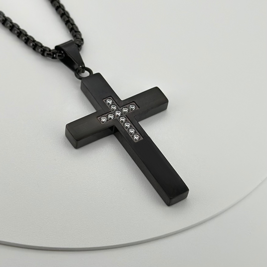 PLNDSKI Cross Necklace v3.0 - Black