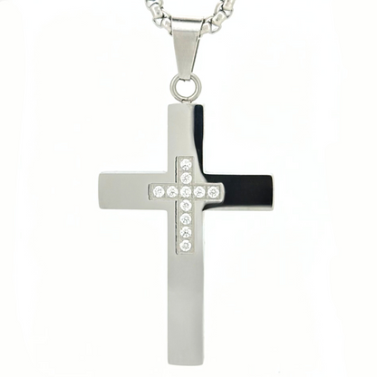 PLNDSKI Cross Necklace v3.0 - Silver