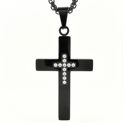 PLNDSKI Cross Necklace v3.0 - Black