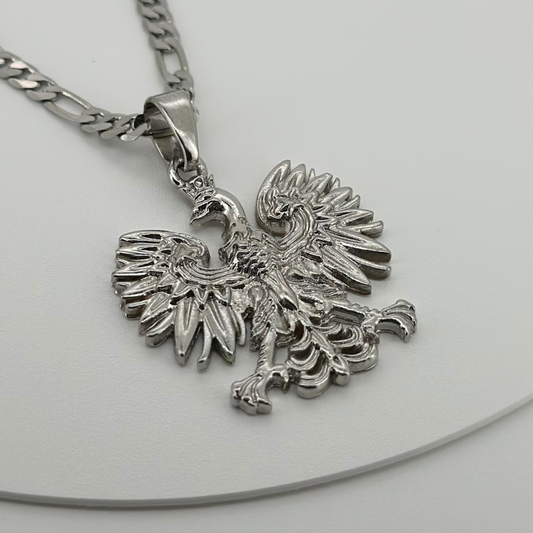 PLNDSKI Eagle Pendant Necklace - Silver