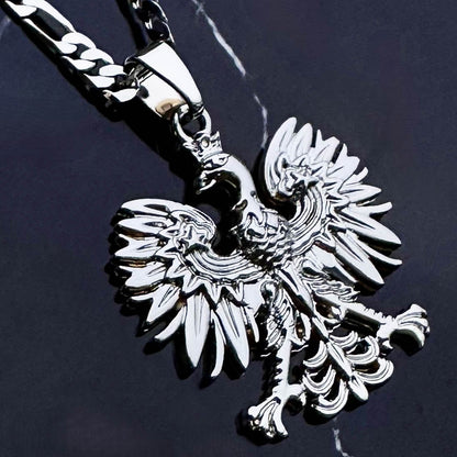 PLNDSKI Eagle Pendant Necklace - Silver