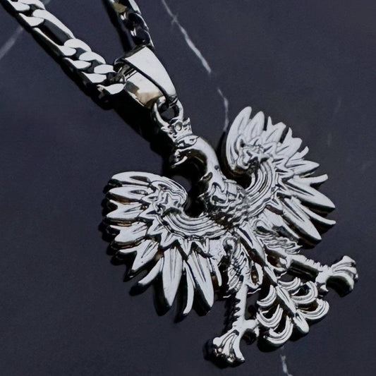 PLNDSKI Eagle Pendant Necklace - Silver