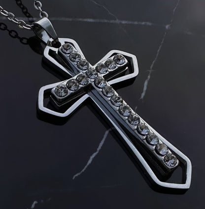 PLNDSKI Cross Necklace - Silver