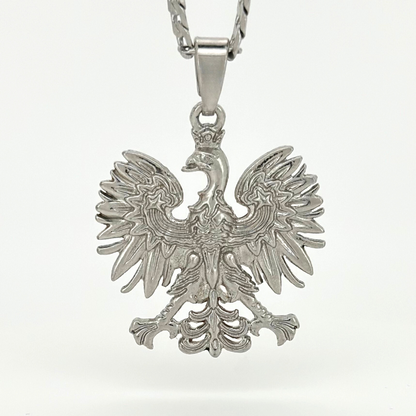 PLNDSKI Eagle Pendant Necklace - Silver