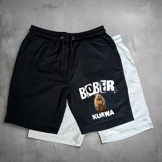 Bober v4.0 Shorts - Black/White