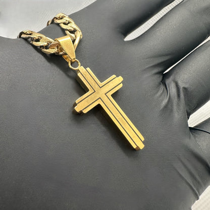 PLNDSKI Cross Necklace v2.0 - Gold